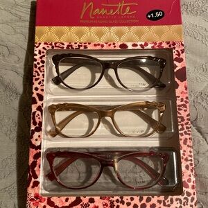 Brand new inbox cutest Nanette premium reading glass collection 1.50